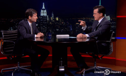 Dan Harris on Stephen Colbert show