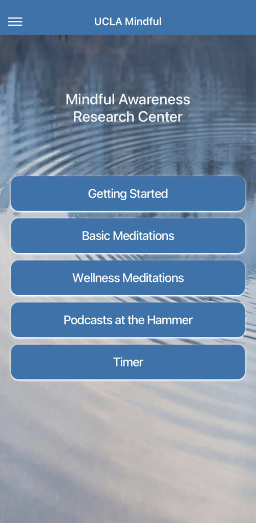 Free Meditation App—UCLA Mindful 