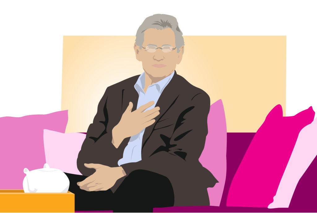 Illustration of Jon Kabat ZInn