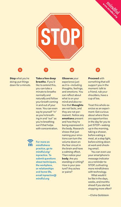 Stressing Out? S.T.O.P. - Mindful