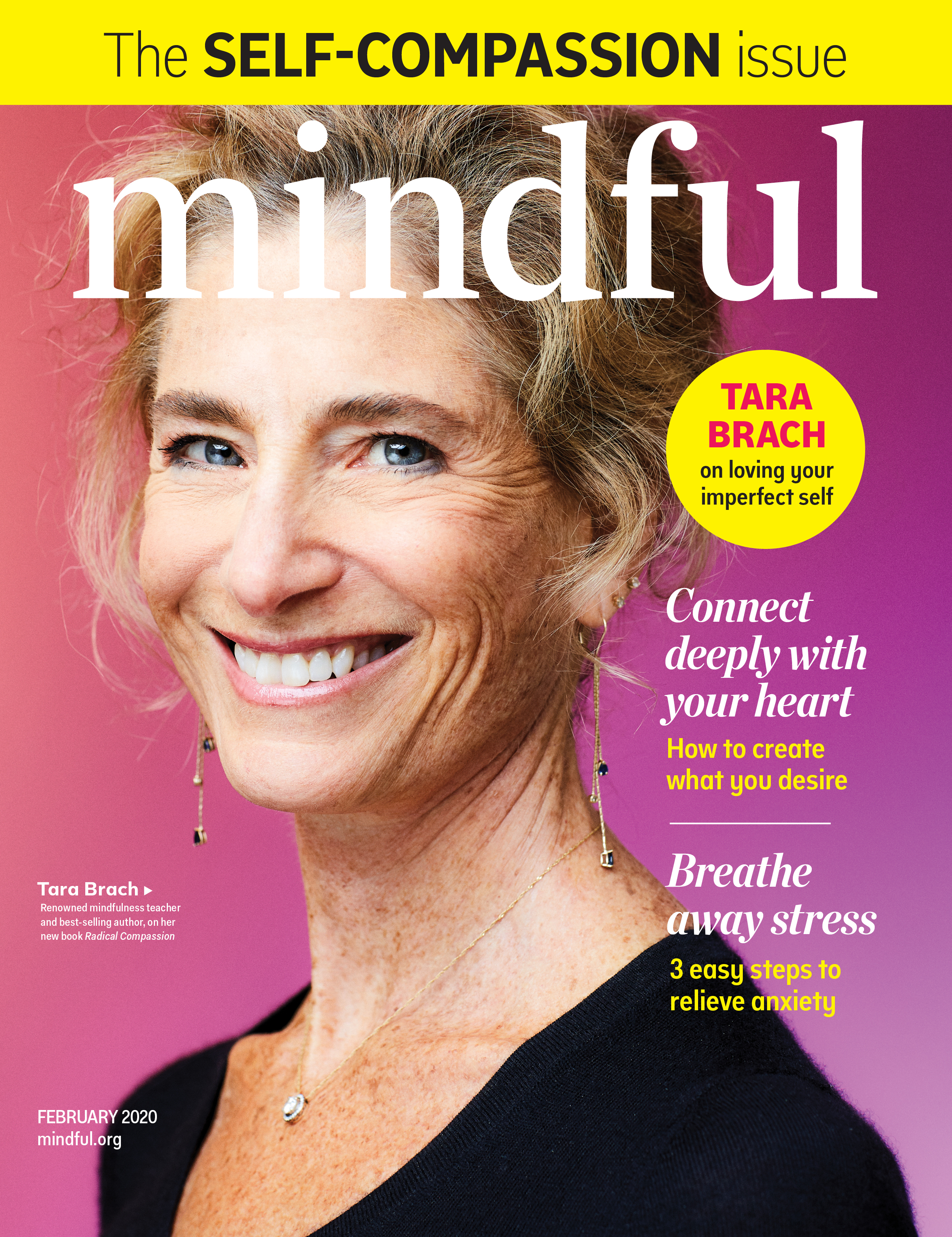 Mindful magazine cover February 2020 - Tara Brach