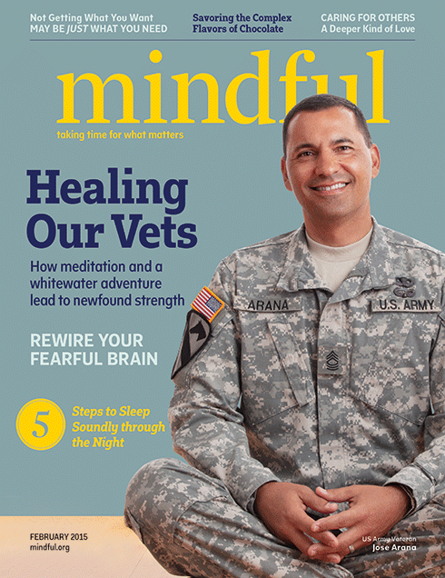 Mindful magazine February 2015 issue cover