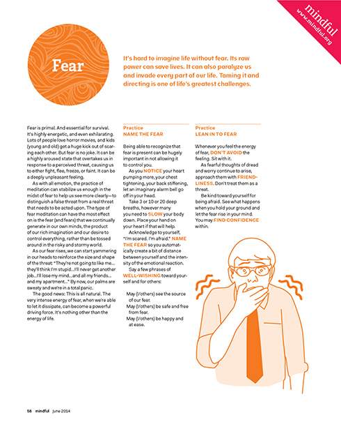 Try this mindfulness practice for working with fear