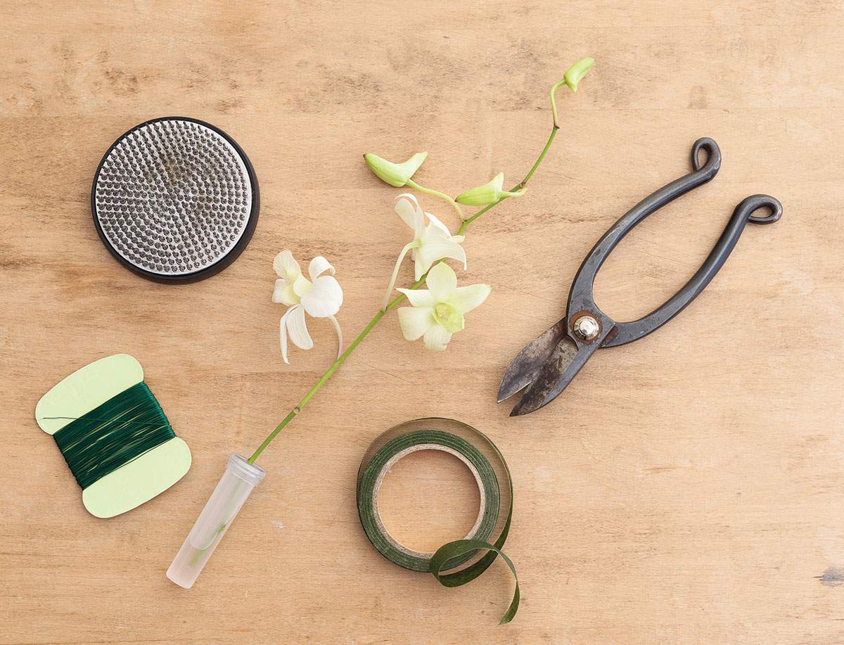 tools for making flower arrangements