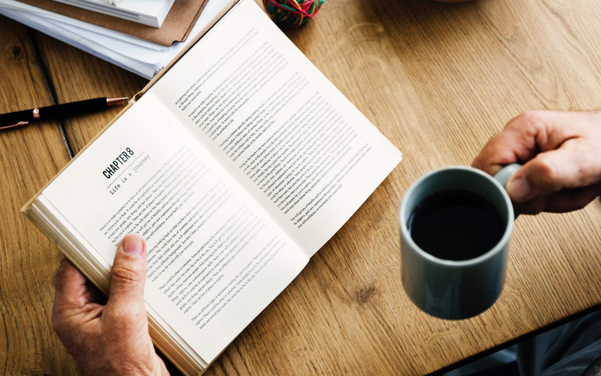 person reading