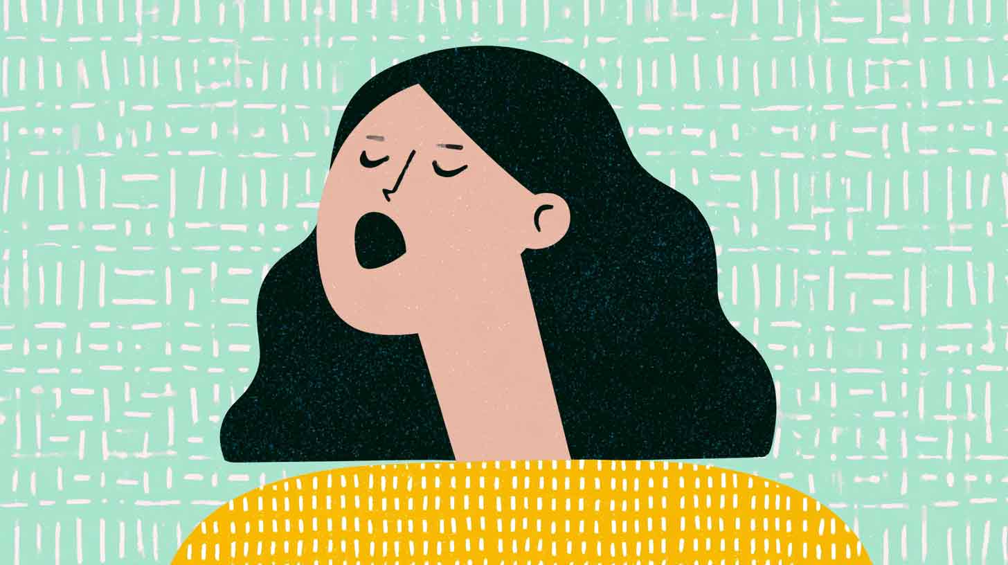 Illustration of physiological sigh breathing technique
