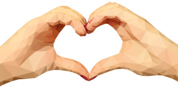 8 Breaths to Joy: A Guided Practice illustration of hands holding heart shape