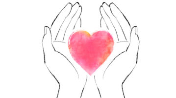 Three Mindful Practices for the International Day of Peace illustration hand holding heart