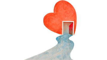 Why We’re Hardwired to Armor Our Hearts illustration heart with door opening in the middle
