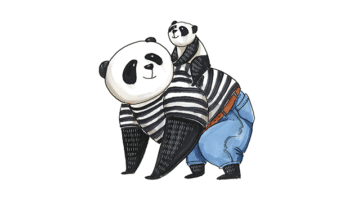 How to Be a Resilient Parent Papa panda with baby on back