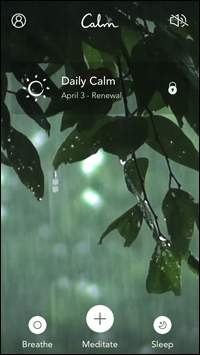 calm app screenshot