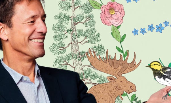 Nature and Mindfulness Find Common Ground Mark Tercek surrounded by illustrations of animals
