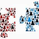How Your Brain Stops a Bad Day from Making You Hate Everyone Puzzle made out of large group of people silhouettes