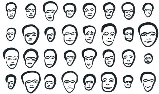 How Many Different Human Emotions Are There? illustration multiple faces displaying emotions