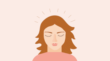 A Two-Minute Mindfulness Practice to Unhijack Your Attention woman with eyes closed