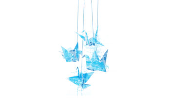 A 10-Minute Guided Mindfulness Meditation to Foster Forgiveness illustration origami cranes
