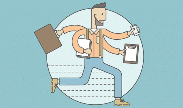 A Mindfulness Practice for Doing One Thing at a Time Man multi-tasking