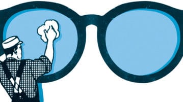 How to Create Space for Socially Intelligent Work Relationships illustration of giant glas