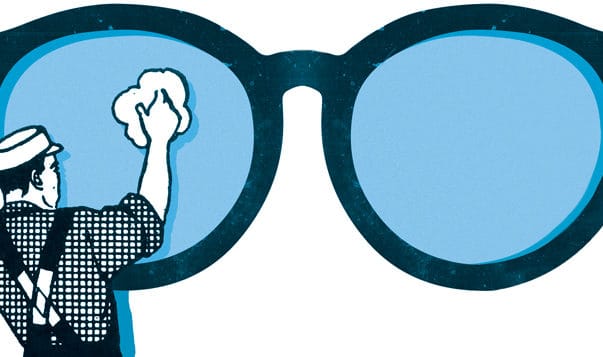 How to Create Space for Socially Intelligent Work Relationships illustration of giant glas