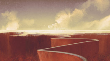 How Gratitude Helps Us Get Better at Dealing with Change illustration winding road