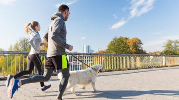 How to Meditate through Exercise Runners with dog