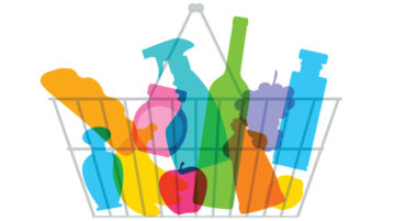 The New Greenwashing? illustration of groceries in cart