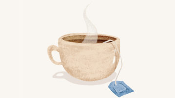 How to Be Mindful With a Cup of Tea illustration of a teacup
