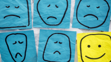 The Gift of a No Good, Very Bad Day paper happy face