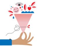 hand holding bouquet