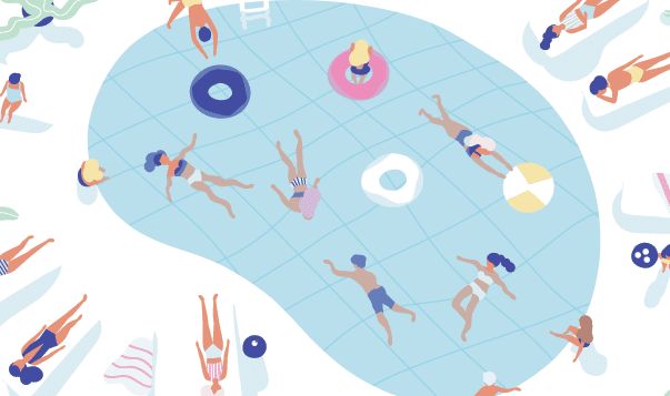 Where Joy Hides and How to Find It people at swimming pool