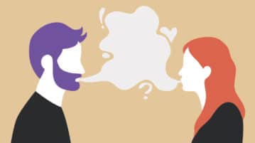 36 Questions That Help You Fall In Love Couple talking