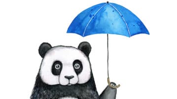 RAIN: A Mindfulness Practice for Welcoming Your Emotions panda with umbrella