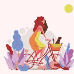 Feeling Grateful for the Small Things woman riding bike