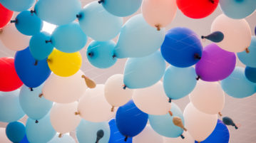 Find Happiness by Embracing All of Your Emotions balloons, some deflated