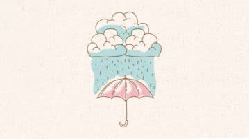 How Mindfulness May Change the Brain in Depressed Patients rainy day umbrella