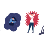 Why We Worry All the Time Illustration of scared people